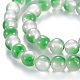 Spray Painted Glass Beads Strands GGLA-S058-001E-01-3