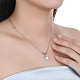 Trendy 925 Sterling Silver Pendant Necklace NJEW-BB30710-3