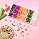 750 шт. 18-цветные бусины из АБС-пластика OACR-FS0002-37-8