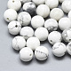 Perles d'howlite naturelle G-T122-25A-06-1