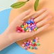 450pcs 9 couleurs perles acryliques MACR-YW0001-72-6