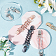 FINGERINSPIRE 5Pcs 5 Style Plastic Pearl Beaded Chains & Curb Chains & Crystal Rhinestone Sweater Shawl Clips JEWB-FG0001-06-5