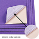 ジュエリー植毛織物  ポリエステル  自己粘着性の布地  長方形  青紫色  29.5x20x0.07cm DIY-BC0010-23F-4