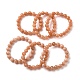 Браслеты из натуральных бусин солнечного камня для мужчин и женщин BJEW-I322-01A-2