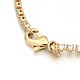 Goldenen vernickelt Zirkonia Schalenkette Armbänder BJEW-H0001-01G-3