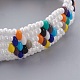 Perles de rocaille de verre étirer bracelets BJEW-JB04033-2
