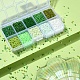 8500 pieza de cuentas de semillas de vidrio de 10 estilos. SEED-YW0001-80C-4