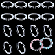Pandahall elite 20 pz piccolo scaffale trasparente per braccialetti con organizzatore per braccialetti espositori per gioielli BDIS-PH0001-04-1