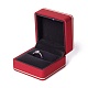 Cajas de anillo de joyería de plástico cuadrado OBOX-F005-03C-3