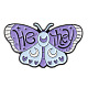 Butterfly with Word He They Enamel Pin BUER-PW0001-108C-1