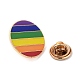 Pride Rainbow Theme Enamel Pins JEWB-G031-01D-3