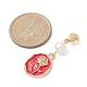Décorations de pendentifs en émail en alliage pour la saint-valentin HJEW-JM01245-4