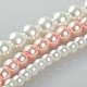 Розовые кулон слоистых ожерелье NJEW-JN00470-04-4