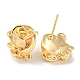 Brass Stud Earring Findings KK-R152-01G-2