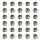 Polyèdre perles de constatation d'alliage FIND-YW0004-25B-1
