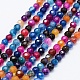 Chapelets de perles d'agate naturelle G-E469-12G-1