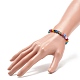 9 pièces 9 couleurs à la main mauvais œil au chalumeau rond perlé extensible bracelets ensemble pour enfants BJEW-JB08899-3