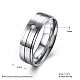 Regali di san valentino anelli per uomo in acciaio al titanio con zirconi cubici RJEW-BB16438-10-3