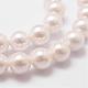 Arco iris chapado en hebras de perlas concha perla BSHE-L025-02-10mm-3