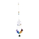 Cristal lustre suncatchers prismes chakra pendentif suspendu AJEW-Q142-02-3