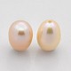 Perlas naturales abalorios de agua dulce cultivadas PEAR-M005-M-2