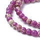Brins de perles de jaspe impérial synthétiques G-L496-B-3