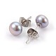 Boucles d'oreilles en perles naturelles EJEW-JE02880-01-2