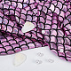 Fingerinspire ткань с чешуей русалки 39x59 дюйм орхидея фиолетовая голограмма эластичная ткань в двух направлениях из рыбьей чешуи блестящий спандекс с принтом русалки эластичная ткань с рыбьей чешуей для шитья одежды AJEW-WH0001-44-5
