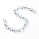 Handgemachte Wassermelone Steinglas Perlenketten AJEW-JB00519-04-2