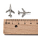 Pendenti per aereo passeggeri in argento antico stile tibetano X-TIBEB-A101638-AS-LF-4
