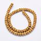 Natural Wood Lace Stone Beads Strands G-G697-H12-2