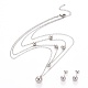 Ball 304 Stainless Steel Jewelry Sets SJEW-H302-17-2