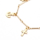 304 Stainless Steel Charm Anklets AJEW-AN00401-01-2
