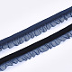 ベルベットオーガンジーリボン  プルシアンブルー  5/8インチ（15mm）  約20ヤード/ロール（18.29メートル/ロール） SRIB-T006-049-1