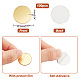 PandaHall Elite 100Pcs Gold Acrylic Mirror Wall Stickers AJEW-PH0004-90B-2