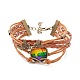 Pulsera del orgullo del arco iris BJEW-F426-01H-1
