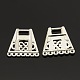 Filigree Trapezoid Plating Zinc Alloy Chandelier Components PALLOY-N0099-06S-1
