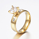 304 Stainless Steel Couple Rings RJEW-P057-33-7-2