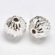 Fancy Cut Faceted Round 925 Sterling Silver Beads STER-F012-12A-2