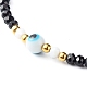 Bracelet de perles tressées en fil de nylon réglable BJEW-JB06441-01-4