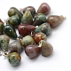 Teardrop Natural Indian Agate Pendants G-Q435-04-1