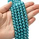 Eco-Friendly Dyed  Glass Pearl Round Bead Strands HY-A002-8mm-RB073-4
