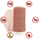 OLYCRAFT 33Feet Copper Mesh Copper Fill Fabric Copper Blocker Knitted Demist Strainer Metal Stopper Mesh for Homes Gardens and Decor - 4 Inch Wide FIND-WH0001-52-6