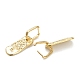 Brass Huggie Hoop Earrings EJEW-A058-25-3