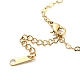 304 bracelet chaîne maillon coeur en acier inoxydable pour femme BJEW-B064-07G-4