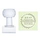 Clear Acrylic Soap Stamps DIY-WH0445-012-1