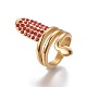 (vendita in fabbrica di feste di gioielli) placcatura ionica (ip) 304 anello per dito in acciaio inossidabile RJEW-E157-08G-13mm-A-4