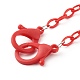 3pcs 3 colores personalizados collares de cadena de cable de plástico abs NJEW-JN03484-03-3