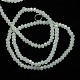 Opaque Solid Color Crystal Glass Rondelle Beads Strands EGLA-F049A-01-3