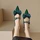 Decorazioni per scarpe con fiocco in poliestere AJEW-WH0323-25B-10